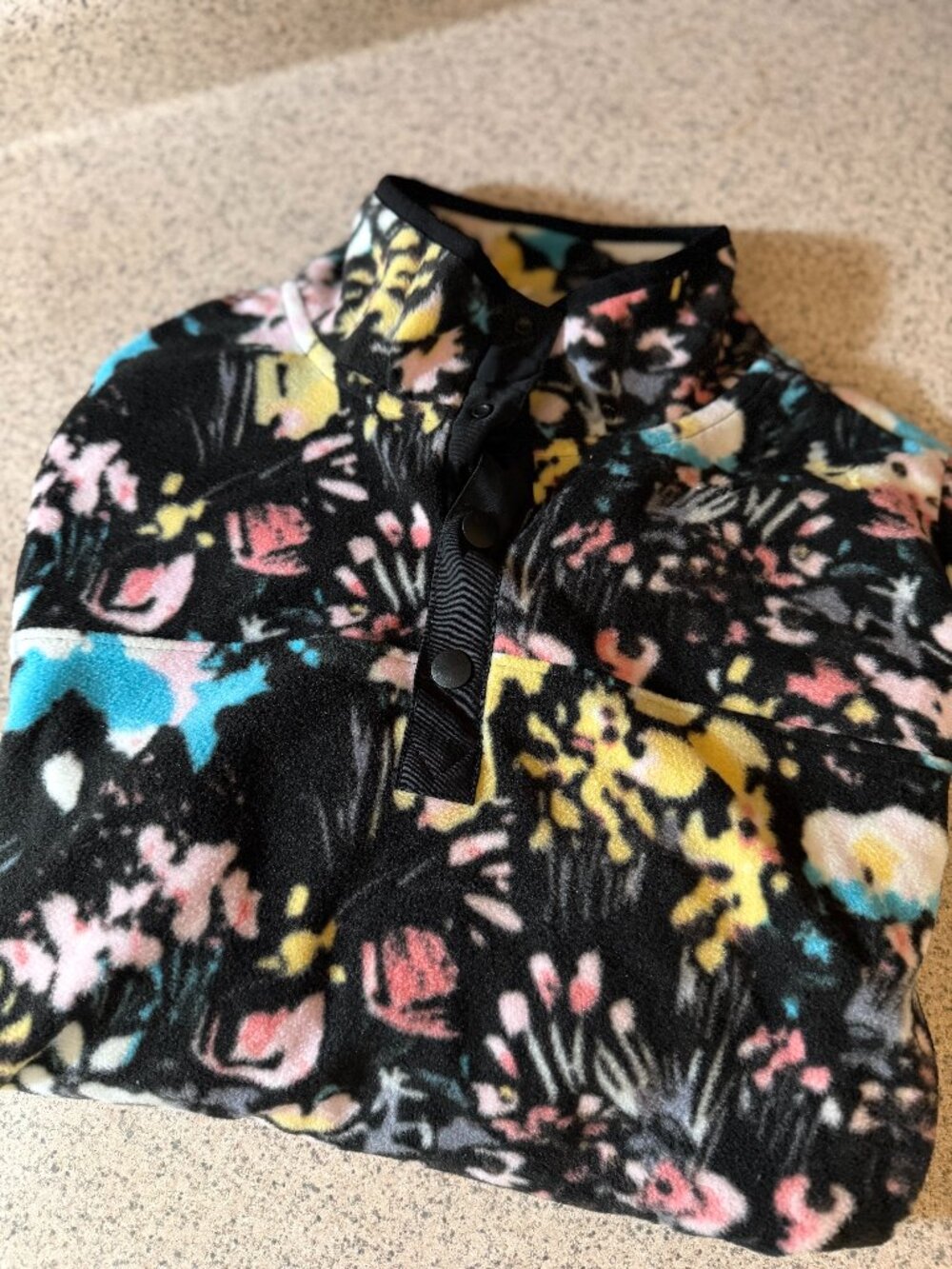 NWOT! Vera Bradley Artists Garden Sporty Fleece Pullover - Size Large
